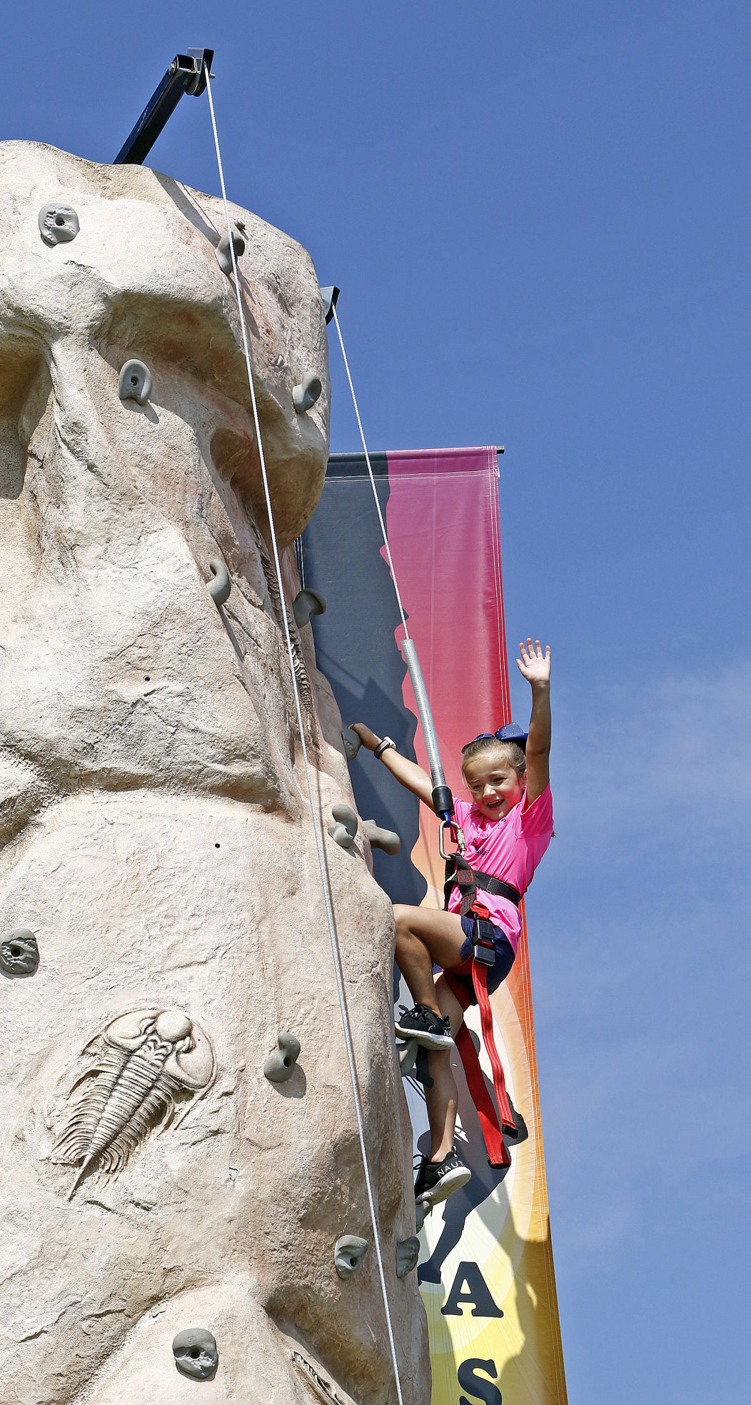 Rock climbing wall